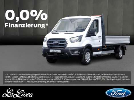 Ford Transit Einzelkabine Pritsche ELEKTRO 390L3 - Nutzfahrzeug - Weiss - Neuwagen - Bild 1